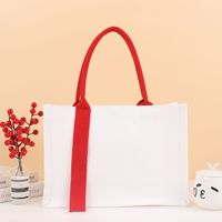 Ujoy Geschenk Individuelles Logo Recycelte Wasserfeste Faltbare Baumwoll-Canvas-Tragetasche Umweltfreundliche Waschbare Einkaufs-Schultertasche