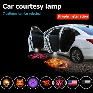 Luz de Proyección LED Inalámbrica Universal Personalizable, Nueva, con Logotipo de Coche, Láser para Puerta, Accesorios para Coche - Product Image 5
