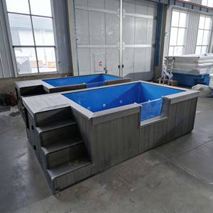 Piscine hors sol de luxe en fibre de verre, spa de natation, jacuzzi, mosaïque, jardin, famille, enfants, couleur personnalisée - Product Image 3