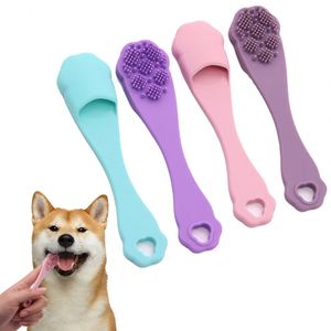 Cepillo de Dientes de Silicona para Perros de Entrega Rápida, Engrosado, 4 Colores, Cepillo de Dientes de Dedo para Mascotas, Reutilizable, Cuidado Dental para Mascotas, Silicona de Grado Alimenticio - Product Image 1