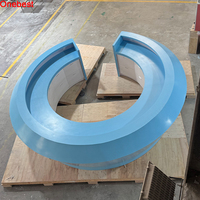 Comptoir de réception demi-cercle pour grossistes, comptoir de réception rond blanc