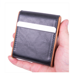 Bagsplaza Usine En Gros Hommes Femmes Minimaliste En Bois Vintage En Cuir Pu Magnétique Fermé Étui À Cigarettes - Product Image 6