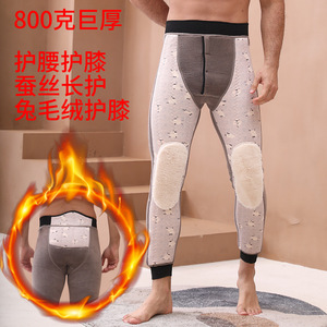 Gran oferta de mallas gruesas de 800 gramos para <span class=keywords><strong>hombre</strong></span>, ropa interior de algodón compuesto, pantalones de invierno, rodillera de lana de felpa, mallas térmicas para <span class=keywords><strong>hombre</strong></span> - Product Image 4