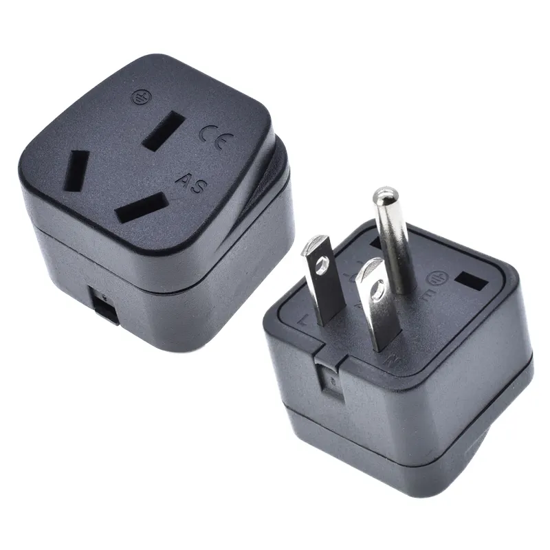 Travel America Plug Adapter AU Australia to US socket Converter Type-I 3 flat Prongs to Type-B Plug For Thailand Japan Canada