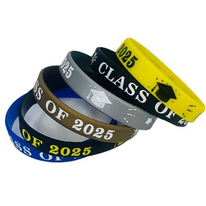 CLASSE Offre Spéciale de 2025 remise des diplômes ou admission commémorative Bracelet en silicone cadeau scolaire événement Bracelet en caoutchouc en Stock - Product Image 2