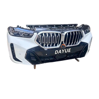 Venta al por mayor de fábrica de alta calidad usado 2024 para BMW X6 G06LCI parachoques delantero con kit de faros piezas de plástico originales de segunda mano