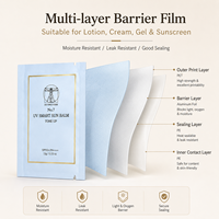 Sachet cosmétique imprimé sur mesure pour liquides, soins de la peau, écran solaire, lotion, crème visage, shampoing, nettoyant, mini-pochette échantillon en aluminium