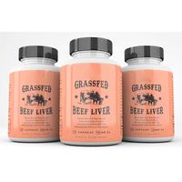 Complément alimentaire en capsules de foie de bœuf pour la peau et les cheveux, marque privée OEM, fer naturel, vitamines A et B12 pour l'énergie