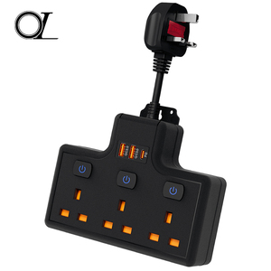 Nhà Sản Xuất Anh Cắm Điện Tiêu Chuẩn Dải 16A Cầu Chì 3500W Với 2 <span class=keywords><strong>USB</strong></span> 1type-C Điện Mở Rộng Điện Dải Với Cổng <span class=keywords><strong>USB</strong></span> - Product Image 6