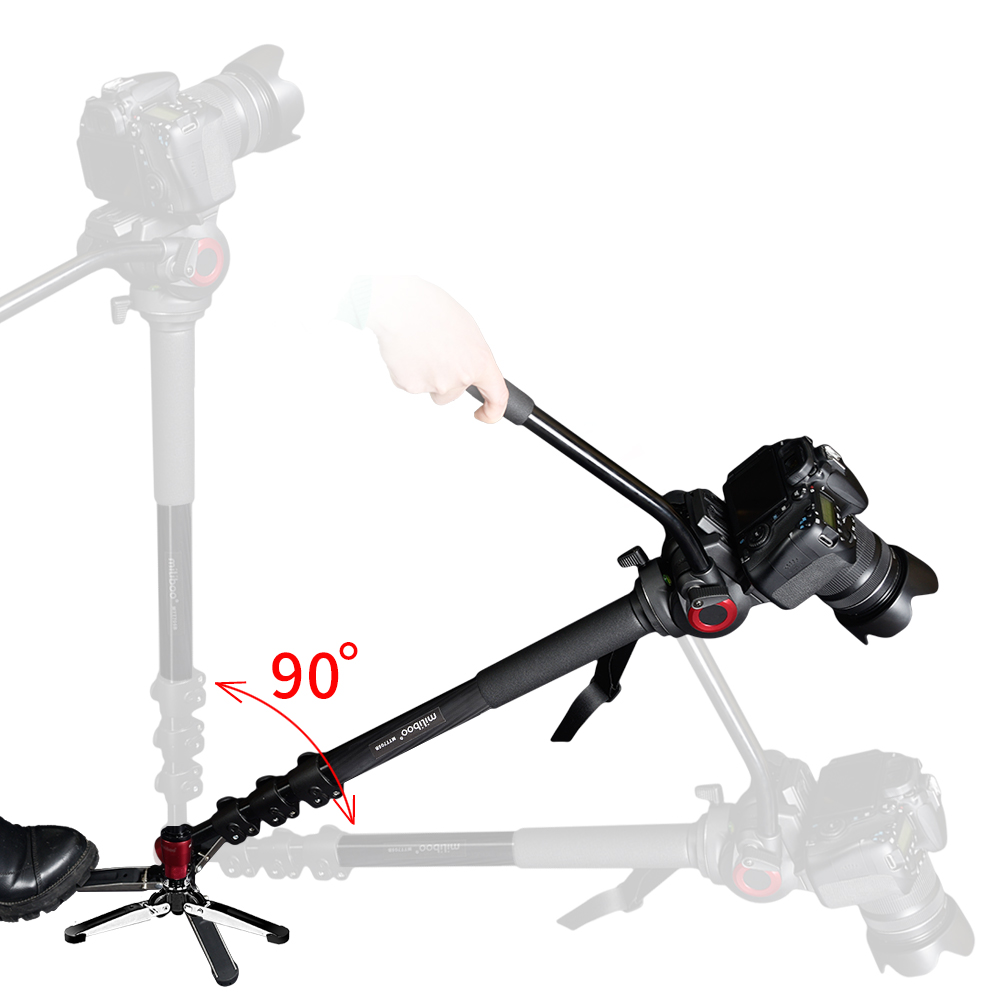 Miliboo Hot Sale Carbon Fiber Video Camera Monopod MTT705B,Professional Camera Accessory For Photographer Can Easy To Carry
