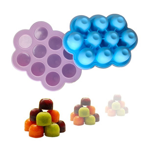 Moule à glace en silicone 10 cavités, fabricant de sucettes glacées DIY avec couvercle, bac de congélation pour aliments pour bébés, étanche, sans BPA - Product Image 1