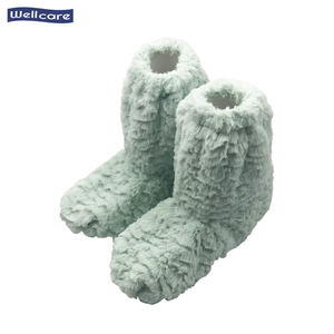 <span class=keywords><strong>Zapatillas</strong></span> de felpa suave para el <span class=keywords><strong>microondas</strong></span>, pantuflas cálidas con almohadilla de calor, calentador de pies para el hogar, para terapia - Product Image 3