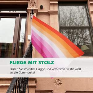 Лесбийский флаг, лесбийский флаг, лесбийский флаг, подходящий для внутренних и наружных мероприятий, парадов и украшений - Product Image 5