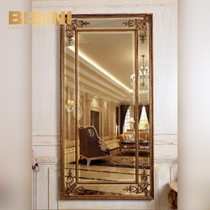 <span class=keywords><strong>Espejo</strong></span> de Piso de Resina PU de Estilo Europeo Antiguo de Lujo con Marco <span class=keywords><strong>Barroco</strong></span> <span class=keywords><strong>Dorado</strong></span> para Decoración de Pared en Sala de Estar, Dormitorio y Entrada - Product Image 2