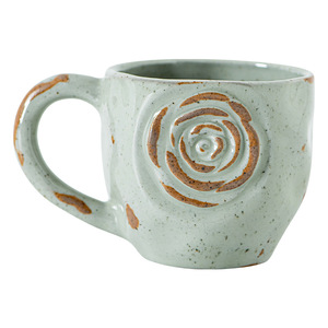 Tasse à café rétro en poterie rustique de style japonais, en céramique rose façonnée à la main, tasse en céramique de haute qualité, tasse pour le thé de l'après-midi - Product Image 1