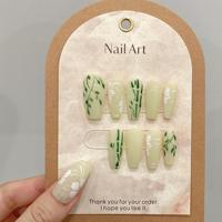 Uñas Postizas Acrílicas de Lujo Largas Personalizadas Hechas a Mano de Alta Calidad Estilo Dulce y Atrevido para Dedos