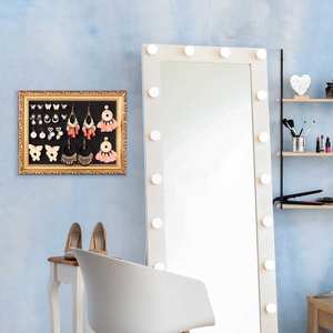 Marco DE FOTOS vintage Estante de exhibición de joyería Pendientes Collar Tablero colgante para mostrar sus colecciones - Product Image 6