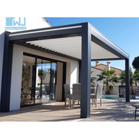 Alfresco Bespoke Arches Auvent de gazebo de patio mobile automatique Pergola en aluminium PERGULAS avec côtés