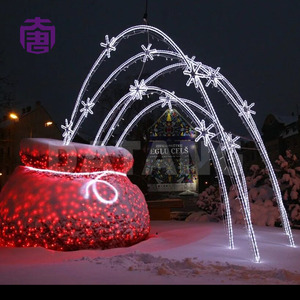 Arch Outdoor Silhouette <b>Light</b> - Connectable Festoon <b>Light</b> with Curtain & Net for Event Display - Product Image 3