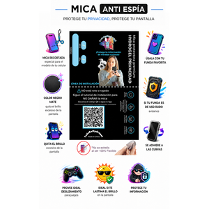 Pellicola protettiva per Xiaomi Mi 12T Pro, anti-spia per la privacy, idrogel premium, effetto carta/non in vetro - Product Image 3