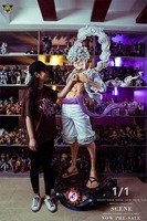 Figurine d'action en résine personnalisée Nika Luffy Gear 5, statue en résine grandeur nature 240 cm, statue en résine Luffy pour la décoration de la maison et la collection