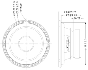 Chất Lượng Tốt Công Suất Cao Mid-Bass Âm Thanh 60 Watts Xe Horn Loa Woofer 6.5 Inch Loa - Product Image 6