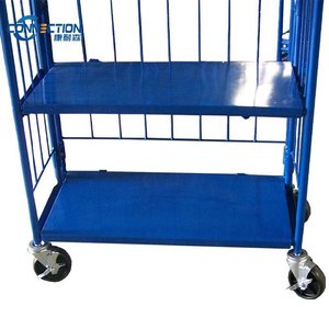 Opvouwbare Tafel <span class=keywords><strong>Trolley</strong></span> 4 Wiel <span class=keywords><strong>Trolley</strong></span> Opvouwbare Transport Logistiek Kar - Product Image 4