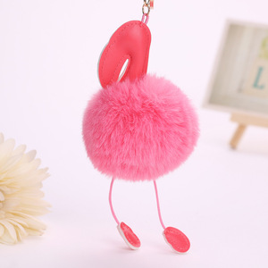 <span class=keywords><strong>Lapin</strong></span> Boule <span class=keywords><strong>Porte</strong></span>-clés <span class=keywords><strong>Porte</strong></span>-clés Flamingo <span class=keywords><strong>Pompon</strong></span> Sac à main <span class=keywords><strong>Porte</strong></span>-clés Femme - Product Image 3