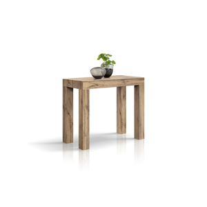 โต๊ะคอนโซลไม้โอ๊คสไตล์ชนบท Doris ผิวเมลามีน สำหรับใช้งานภายใน - Product Image 1