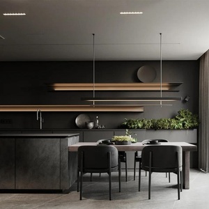 Baineng màu xám bóng thép không gỉ tủ bếp với kéo xuống giỏ và sạch sẽ xử lý ít nhìn - Product Image 1