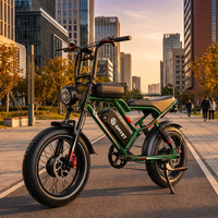 Vélo électrique à pneus larges à double moteur 2000W, 48V 17.5Ah, 20 pouces, VTT électrique pour adultes, tout-terrain, hors route