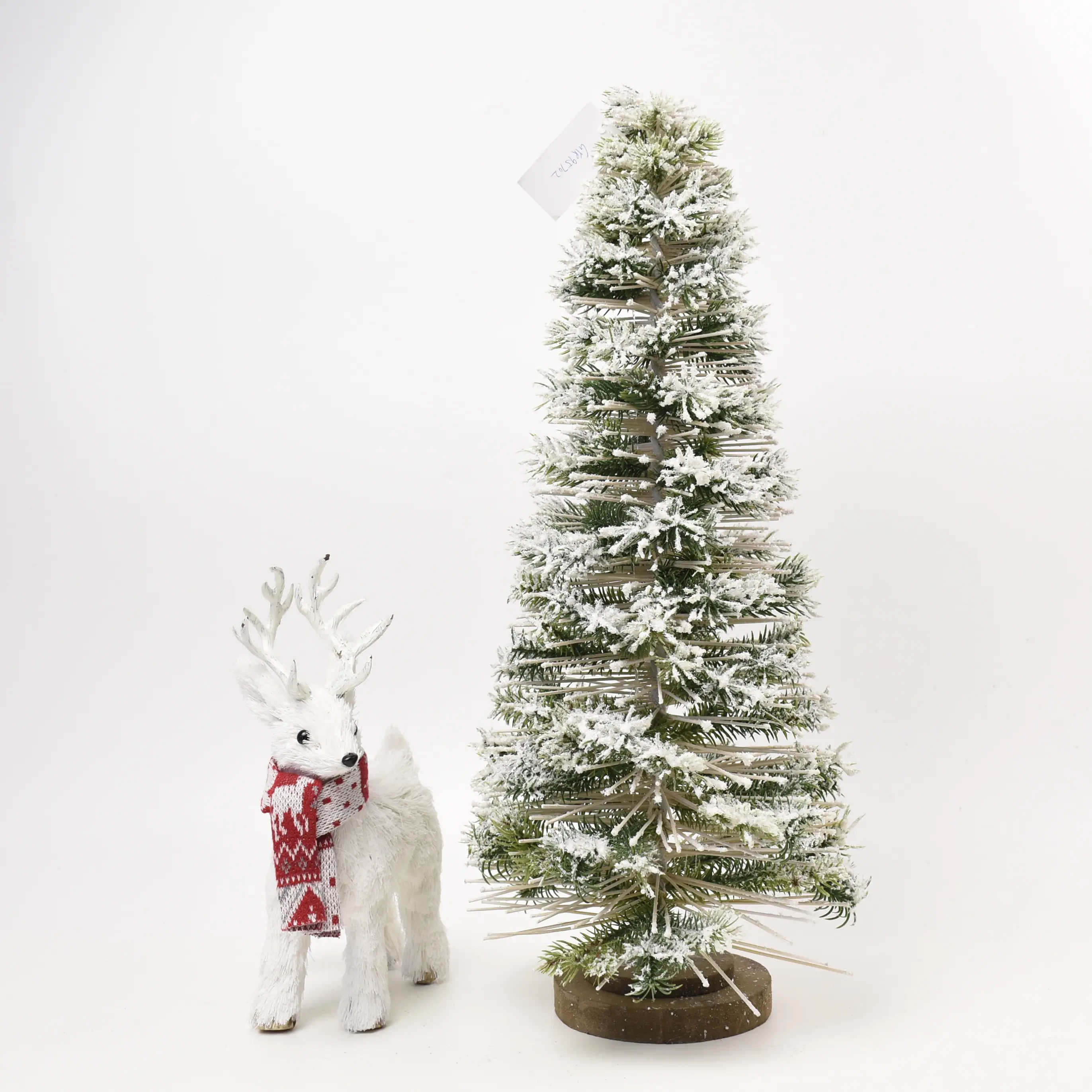 Decoración del árbol de Navidad adornos de Weihnachtsbaum Mini LED Artificial decorado interior nevando de aguja de pino árbol de Navidad