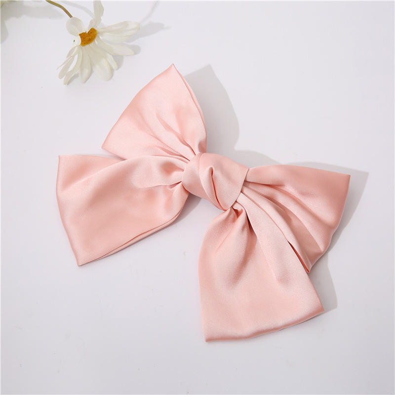 Light Pink Bow Hair Clip