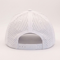 Casquette de baseball en nylon blanc imperméable, logo personnalisé OEM, séchage rapide, respirante, fermeture snapback, motif léopard, unisexe, vente en gros directe usine