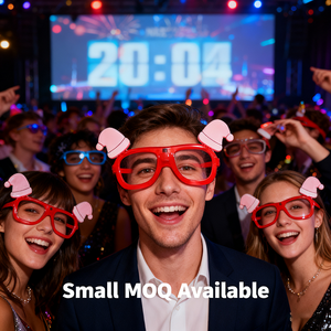 Gafas LED de Navidad, Accesorios para Fiestas, Seguras y Prácticas, Mejoran el Ambiente Divertido para Reuniones Familiares y Festivales, Directo de Fábrica - Product Image 1