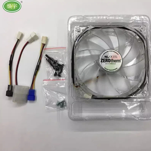 Ventilateur de boîtier d'ordinateur de 12 cm, taille 12025, ultra silencieux, entièrement transparent, éclairage LED avec interface 3 broches, 4 lumières blanches - Product Image 2
