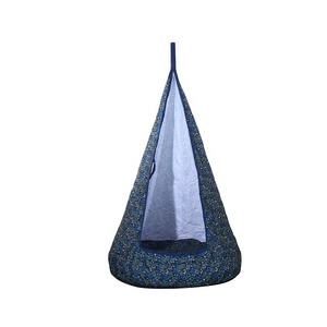 De interior y al aire libre niños colgante Pod tienda salón <span class=keywords><strong>hamaca</strong></span> colgante Pod silla <span class=keywords><strong>hamaca</strong></span> con cojín hinchable - Product Image 1