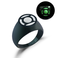 Anneaux de mode Green Lantern, anneaux de puissance du Corps de Green Lantern, anneau en métal Hal Jordan