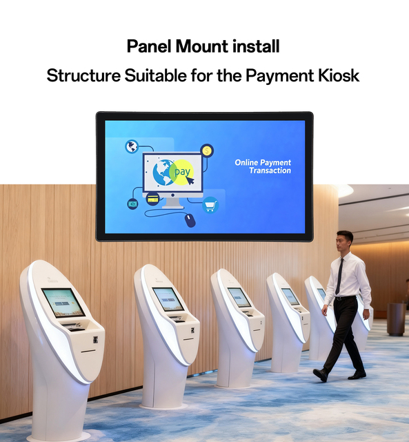 Bestview New Industrial Grade IP65 Waterproof Embedded 18.5 Inch Touch Screen Monitor 24/7 Reliable Operation for Payment Kiosks