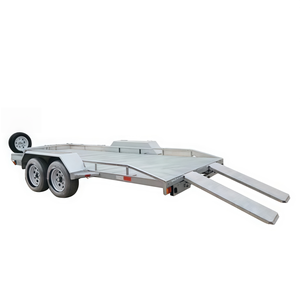 Remorque utilitaire à essieu unique galvanisée à chaud avec roue de secours et roue de <span class=keywords><strong>jockey</strong></span> pour le transport de VTT et de voitures - Product Image 4
