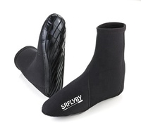 Noir Néoprène 3mm Fin Chaussettes Enfants Étanche Respirant Plage Sable Volley-ball Natation Cheville Chaussons Mode Divining Équipement