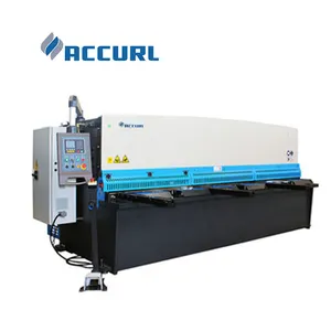 ACCURL Hydraulic Swing Beam Shearing Machine 20mm 3.2m Cutting Machinery with CT8