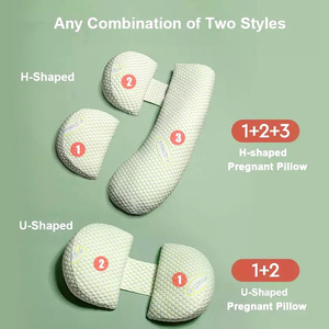 Almohada de Cuerpo Completo OEKO Personalizada, Ajustable, en Forma de H, con Soporte para la Cintura y el Vientre, para Mujeres Embarazadas - Product Image 4