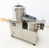 Commerciële elektrische aardappel- en groentesnijder van roestvrij staal met motor voor het snijden van groenten/fruit en friet