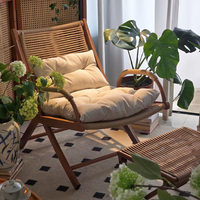 Chaise longue pliante d'extérieur moderne avec table d'appoint, chaise longue en acier résistant aux intempéries pour patio, jardin, balcon