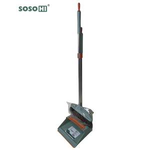 Vente directe d'usine balai et pelle à poussière ensemble PP tête de balai à <span class=keywords><strong>cheveux</strong></span> doux manche à balai en métal Durable pour le nettoyage des sols de bureau à domicile - Product Image 1