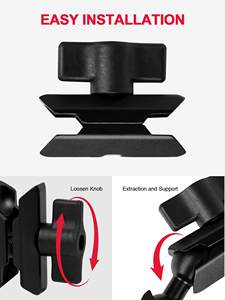 2PCS Alu 20mm Rótula de bola Brazo de doble enchufe, conectores de montaje cortos Soportes de bola y enchufe dobles de 20mm, Compatible con 20mmHolder - Product Image 3