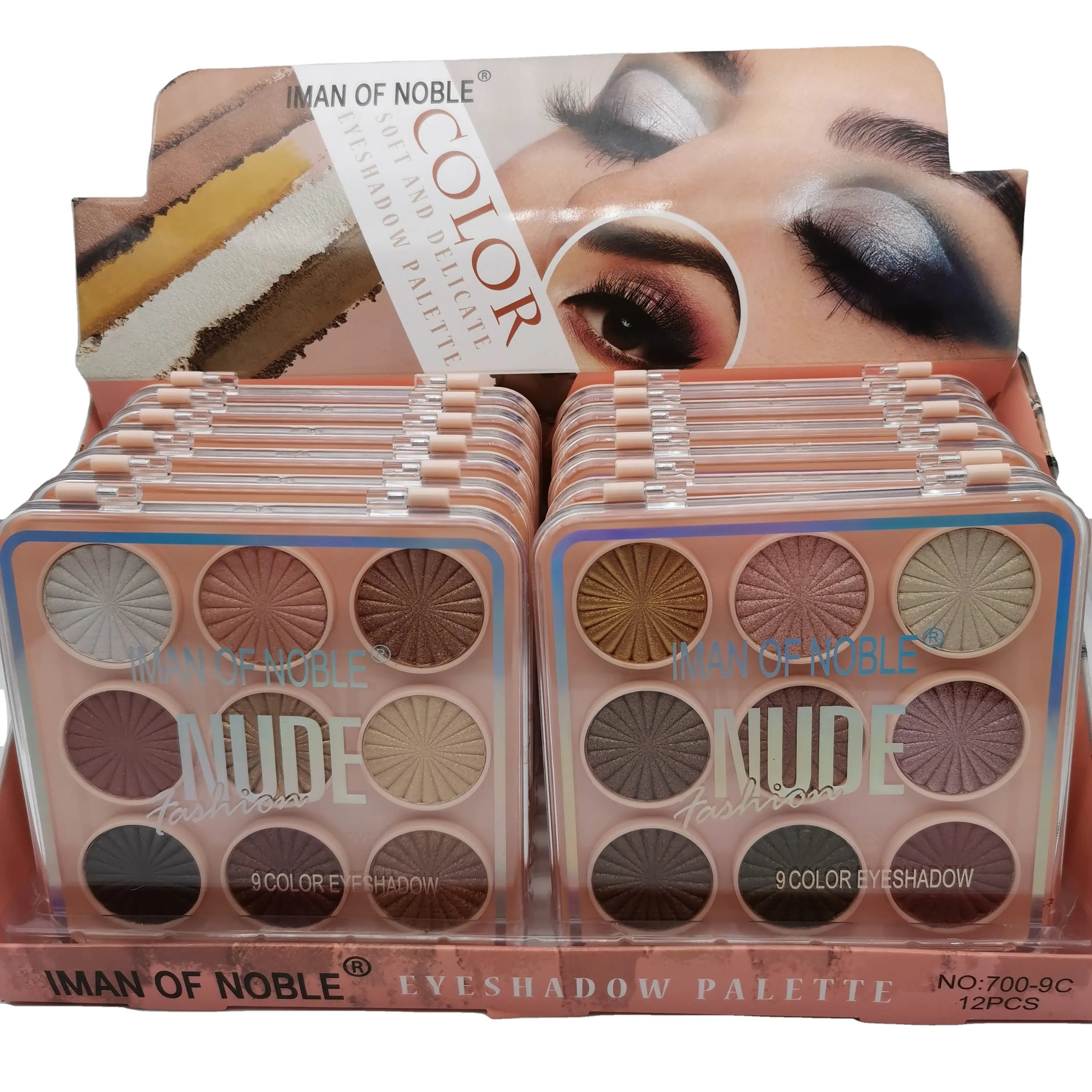 IMAN OF NOBLE Brand 9 color new eye shadow natural and durable not easy to drop makeup