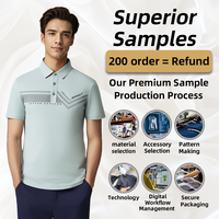 Fabrication de bonne qualité T-shirt polo à manches courtes en tissu respirant à séchage rapide pour hommes