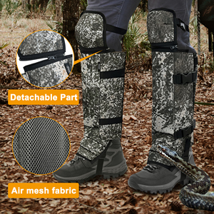 Mydays người đàn ông công nghệ của xé thủng đâm kháng cắn bảo vệ màu đen kaki màu xanh lá cây rắn gaiter cho săn bắn ngoài trời Cắm Trại Đi Bộ Đường Dài - Product Image 6